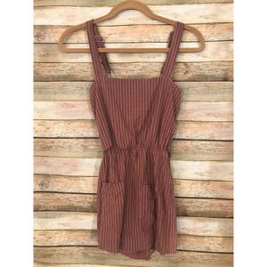 Purple Snow Sz Small Stripes Cotton Lined Romper